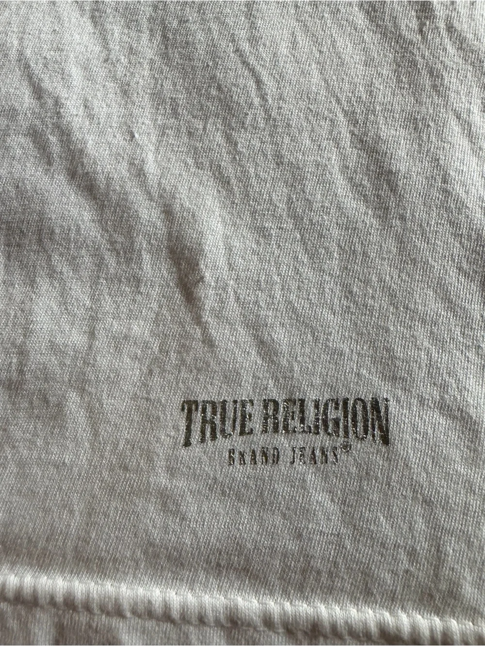 True Religion White Short Sleeve Crewneck Tee